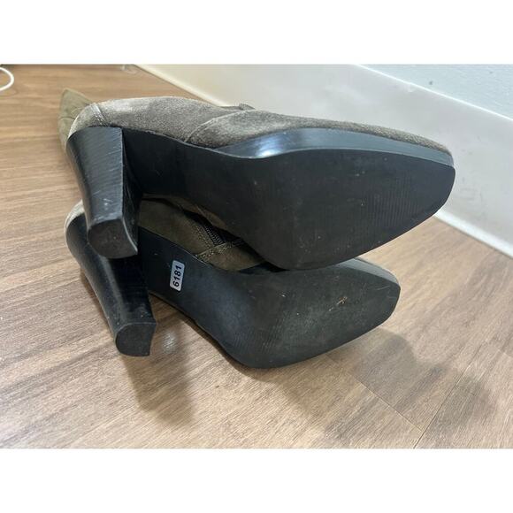 Kristin Davis Knee Chocolate Suede Knee Boot Sz 7M - Picture 5 of 5